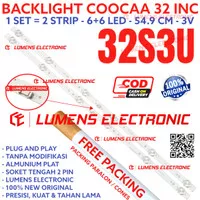 BACKLIGHT TV LED COOCAA 32 INC 32S3U LAMPU BL 6K 3V 32S3 U COCA KOKA