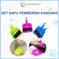 1 Set Sapu Kandang Kucing Hamster Kelinci Alat Pembersih Kandang Hewan