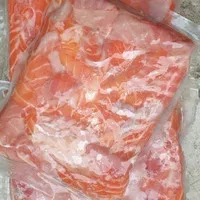 Tetelan ikan salmon / Scrap meat salmon fish @500 gram