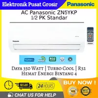 AC PANASONIC 1/2 PK ZN5YKP 5YKP STANDAR TURBO COOL R32 LOW WATT