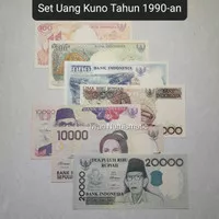 Koleksi Set Uang Kuno Indonesia Tahun 1990-an Nostalgia Jaman Dulu - C