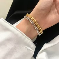 Gelang hardware chain emas Tif 18K rose gold Diamond Jewelry
