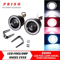 LED FOGLAMP ANGEL EYES 89mm - LED FOG LAMP ANGEL EYES UNIVERSAL