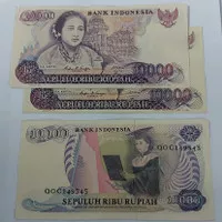 L GRESS) UANG KUNO 10000 KARTINI 1985/ 10000 RUPIAH KARTINI/ 10rb KART