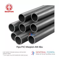 Pipa PVC AW 1" inch Maspion Abu 4 meter Pipa Air bahan tebal