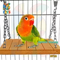 Ayunan Burung Kayu Goyang Mainan Lovebird Hamster Sugar Glider HT13