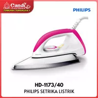 PHILIPS Setrika Kering HD1173/40 Pink 350 watt Dry Iron HD 1173
