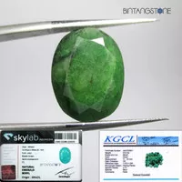 Emerald Brazil Sertifikat Memo Certified Batu Zamrud Beryl Cutting