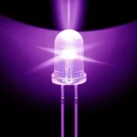 Lampu LED UV ULTRAVIOLET UNGU 5MM Detektor Uang Palsu Jebakan Nyamuk