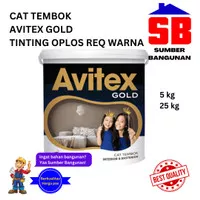 CAT TEMBOK AVITEX GOLD EXTERIOR INTERIOR LUAR DALAM 5 KG 25 KG GALON