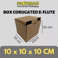 KARDUS 10x10x10 cm / BOX KARTON CORUGATED DIECUT E-FLUTE / PACKING ONL