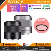 Lensa Sony E 50mm f/1.8 OSS / SEL50F18 Free Filter NISI 49mm - RESMI