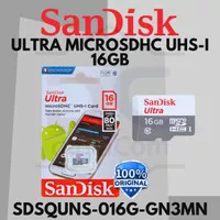 SANDISK ULTRA MICROSDHC 16GB CLASS 10 ORIGINAL [SDSQUNS-016G-GN3MN]