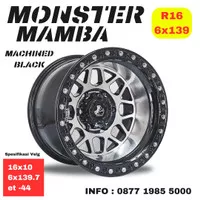 Velg 16x10 Monster Celong Offroad 10 inch 6x139.7 et -44 Ring 16 8042