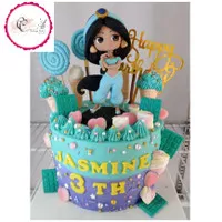 Kue Ulang Tahun Princess Jasmine / Princess Yasmin Cake / Kue Ultah