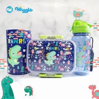 Wiggle New Hello Dino 3in1 | Tempat Bekal & Botol Minum & Celengan