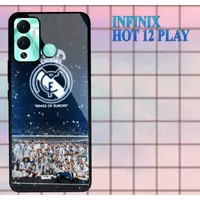 Case Kilau Infinix Hot 12 Play | Casing Hp Glossy | Motif Real Madrid