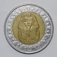 Koleksi Koin Bimetal Kuno Negara Mesir 1 Pound Tahun 2008