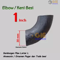 Elbow Keni elbo 1 inch in besi Ornamen Pagar dan Tralis besi 