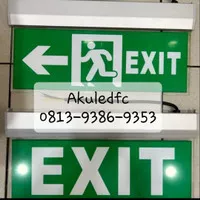 lampu exit led emergency acrylic orang lari Exit