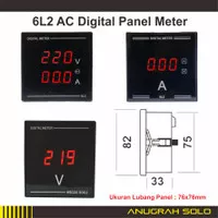 Digital AC Voltmeter Ampere Meter Volt Ampere Meter 6L2 500V 100A 