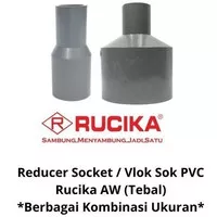 Reducer socket verlop Sok / Vlok Sok 1 1/2" 1.5" X 3/4" PVC Rucika AW