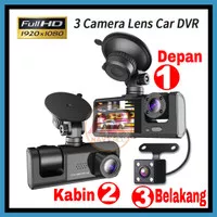 KAMERA MOBIL 3 KAMERA FULL HD LAYAR 2IN DVR MOBIL DASHCAM S11