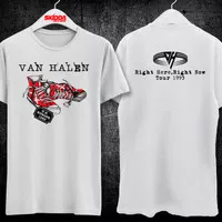 Kaos Van Halen Europe Tour 1993 - 2 Sided -Putih - DTG Printed - S-3XL