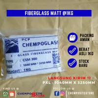 serat fiber waterproofing - fiberglass matt - fiber glass mat 300 1kg