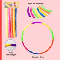 Mainan Anak Hoola Hop Hula Hoop Color Full Plastik Warna Warni