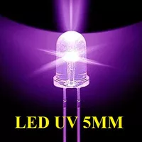 Lampu LED UV ULTRAVIOLET UNGU 5MM DETEKTOR UANG PALSU Anti Nyamuk