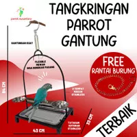 Tangkringan burung besi small parrot tangkringan nuri beo gantung