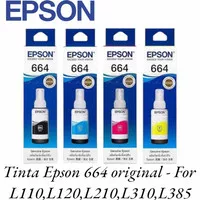 Tinta Printer Epson 664 T664 Original For L100,L110,L120,L210,L380