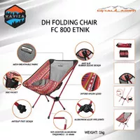 Kursi Lipat Outdoor Folding Chair Portable Chair Dhaulagiri Motif