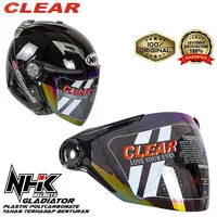 Visor Nhk Gladiator Reventor Pelangi Bening Murah Original Kaca Helm