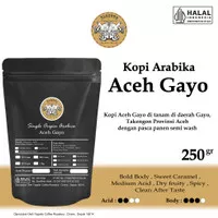 KOPI ARABIKA ACEH GAYO 250GR BIJI / BUBUK | SPECIALTY ARABICA COFFEE