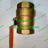 Kran ball valve kuningan kitz 11/2 inch drat 400 wog
