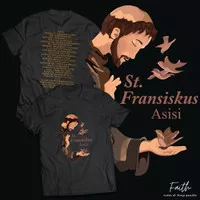 Kaos Rohani St. Fransiskus Asisi keren unik