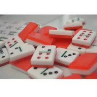 Set Alat Game Permainan Kartu Batu Balok Domino Gaple Mahjong