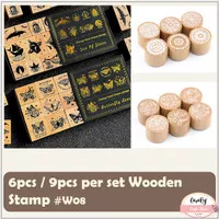 DIY Wooden Rubber Stamp Stempel Kayu Journal, Scrapbook, Diary #08