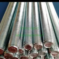 long drat as drat putih galvanis 3/8 (10mm)x panjang 2m