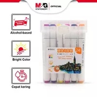 M&G Spidol Lukis Double-tip Twin Tip Marker Triangle Art Marker/Set