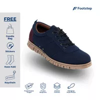 Footstep Footwear - Polka Navy