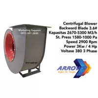 Centrifugal Fan Backward 3 Kw 380v Centrifugal Fan Blower 4 Hp 380v