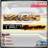 Emblem YARIS Original/ Toyota YARIS TRD Sportivo/ Emblem Bagasi YARIS