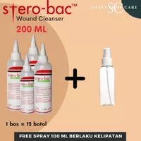 Sterobac Wound Cleanser 200 ml-Cairan Antiseptik Perawatan Luka Kronis