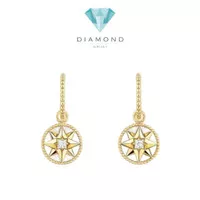 Lucky star vent dior earring/bracelet 18k Mop-Diamond Jewelry