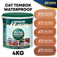 ULTRAPROOF PROPAN 4KG CAT TEMBOK EKSTERIOR WATERPROOF / WARNA TERAKOTA