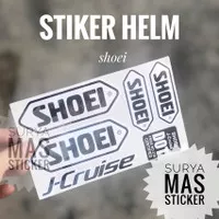 stiker helm shoei