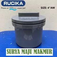 CLEAN OUT 4 INCH AW RUCIKA CO TUTUP DRAT PIPA SEPTIC TANK CAP DOP